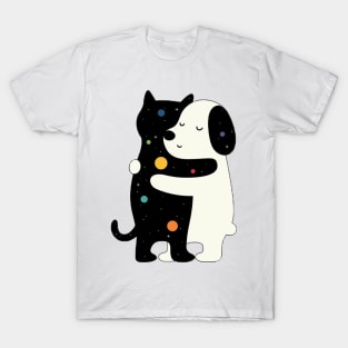 Cat and Dog Planets T-Shirt